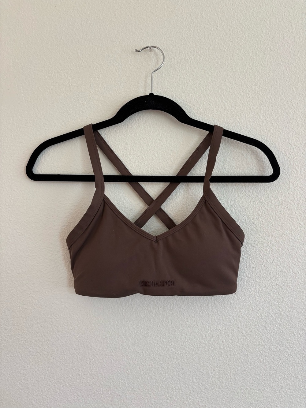 Musera Sport brown strappy sports bra size XS